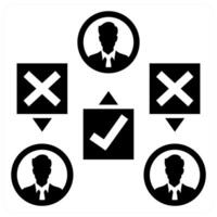 Standpoint icon concept in black color vector