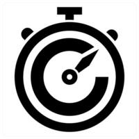 Timestamp icon concept in black color vector