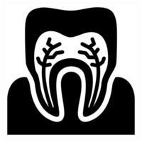 Tooth Sensitivity concept in black color vector