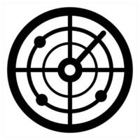 Trace icon concept in black color vector