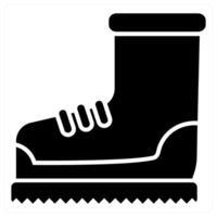 Track Shoes icon concept in black color vector