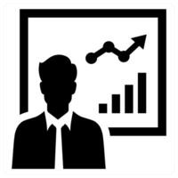 Trainer icon concept in black color vector