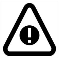 Warning concept in black color vector