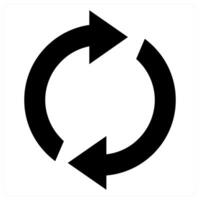 Update concept in black color vector