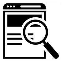 Web Search concept in black color vector