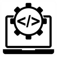 Website Development icon in black color vector