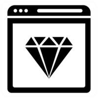 Website Ranking concept in black color vector