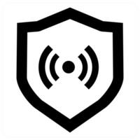 WiFi Protection concept in black color vector