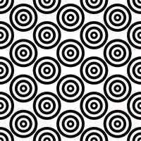 Abstract multiple circles lined horizontally seamless pattern, minimalist simple hand drawn illustration, decorative monochrome texture, repeat ornament for textile, gift paper vector
