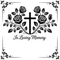 In loving memory vector
