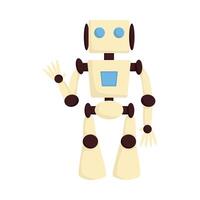 Cute Robot Modern High Tech Innovation Technology Concept Cartoon Style Illustration vector
