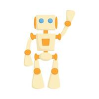 Cute Robot High Tech Innovation Technology Science Cartoon Style Illustration vector