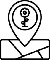 Botanical Garden Geo Tag vector
