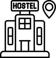Hostel Map Location Point vector