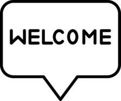 Warm Welcome Message vector