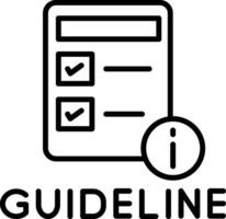 User Guidelines Overview vector