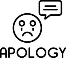 Sincere Apology Statement vector