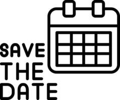 Save the Date Reminder vector