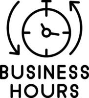 Official Business Hours Notice vector