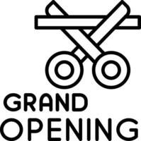 Grand Opening Ceremony Invite vector
