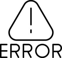 System Error Message vector