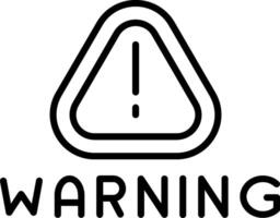 Warning Sign Notification vector