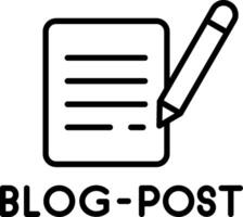 Blog Post Update Message vector