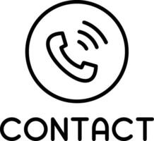 Contact Us Information Block vector