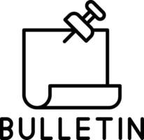 Internal Bulletin Board Update vector