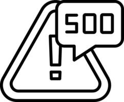 Error 500 Internal Server Error vector