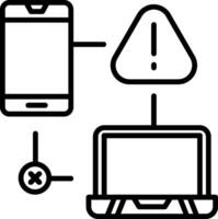 Connection Aborted Icon vector