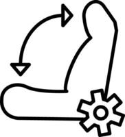 Adjustable Car Seat Mechanism vector
