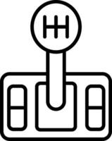 Manual Gear Shift Lever vector