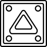 Emergency Hazard Light Button vector