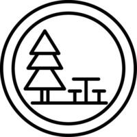 Highway Rest Area Icon vector