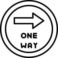 One Way Direction Arrow vector
