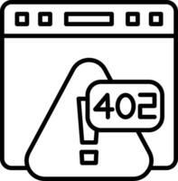 Error 402 Payment Required Error vector