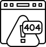 Error 404 Page Not Found Indicator vector