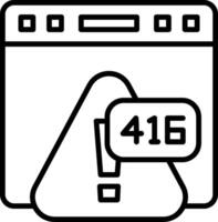 Error 416 Range Not Satisfiable vector
