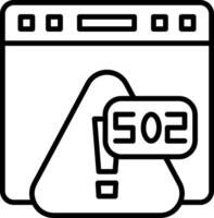 Error 502 Bad Gateway Bridge Error vector