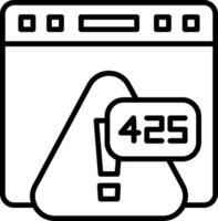 Error 425 Too Early Request Warning vector
