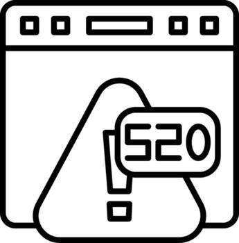 Error 520 Unknown Web Error Response vector