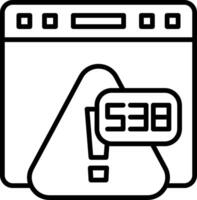 Error 538 Email Delivery Failed vector
