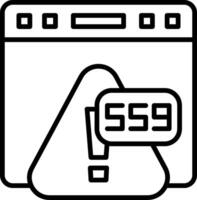 Error 559 Backend Server Offline vector