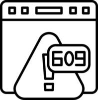 Error 609 Backup Not Found vector
