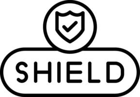 Activate Shield Button vector