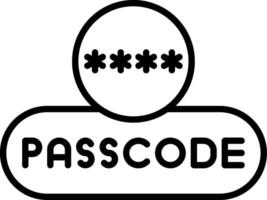 Enter Passcode Button vector