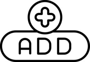 Add New Item Button vector