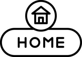 Home Navigation Button vector