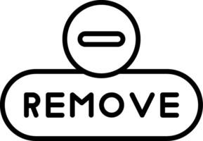 Remove Selected Button vector